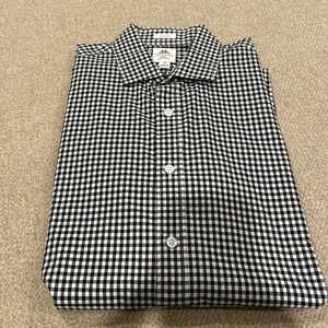 JCrew Thomas Mason Ludlow Men LS Shirt Medium Black/White Check